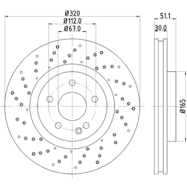 Pagid Brakes Brake Disc High Carbon, 355120352 355120352 - main